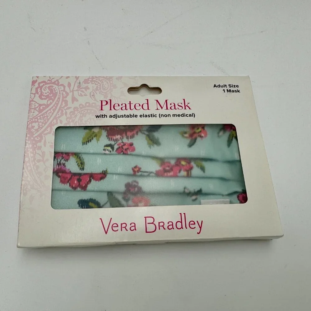 NWT Vera Bradley Cloth Mask - Water Bouquet Pattern